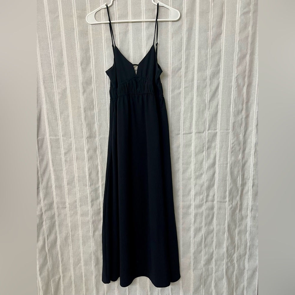 Black Spaghetti Strap Maxi Dress